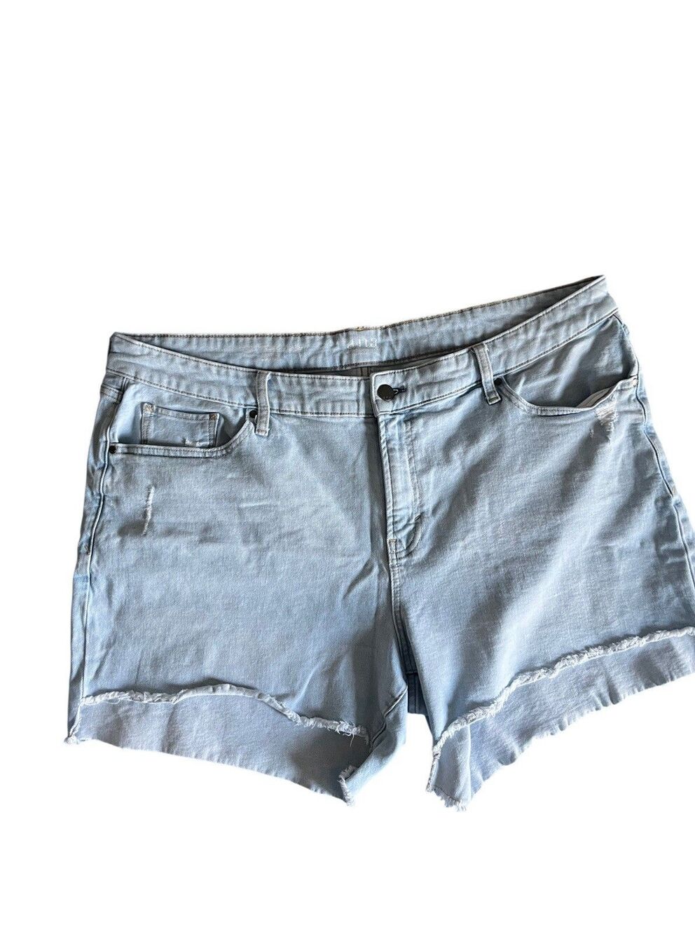 A.N.A Brand, Color Light Blue Jeans, Size 20 W, High Rise Shorts - Woman